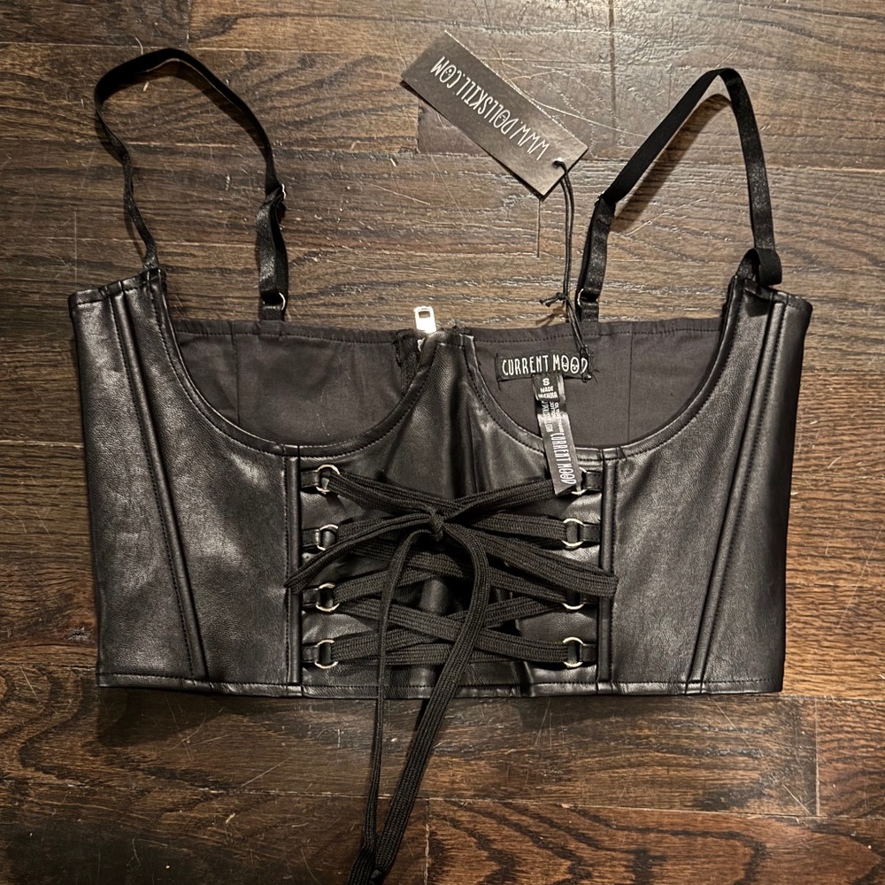 Dolls Kill Cutent Mood Underbust Corset Small